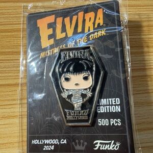 Limited Edition Funko Elvira Coffin-Shaped Pin